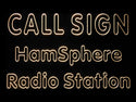 ADVPRO Custom Call Sign Hamsphere Radio Station Led Neon Sign st4-we-tm - Yellow