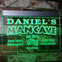 ADVPRO Daniel's Man Cave Bar Custom Personalized Name & Date Neon Sign st4-x0012-tm - Green