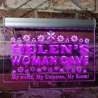 ADVPRO Helen's Woman Cave Room Custom Personalized Name Neon Sign st4-x2015-tm - Purple