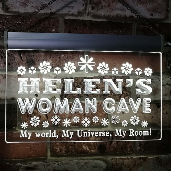 ADVPRO Helen's Woman Cave Room Custom Personalized Name Neon Sign st4-x2015-tm - White