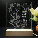 ADVPRO Time to party come and join Tabletop LED neon sign st5-j5001 - 7 Color