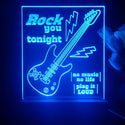 ADVPRO Rock you tonight Tabletop LED neon sign st5-j5003 - Blue