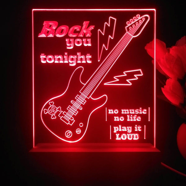 ADVPRO Rock you tonight Tabletop LED neon sign st5-j5003 - Red