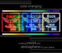 ADVPRO Rock N Roll is never die01 Tabletop LED neon sign st5-j5004 - Color Changing