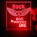 ADVPRO Rock N Roll is never die01 Tabletop LED neon sign st5-j5004 - Red