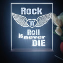 ADVPRO Rock N Roll is never die01 Tabletop LED neon sign st5-j5004 - White