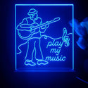 ADVPRO play my music Tabletop LED neon sign st5-j5006 - Blue