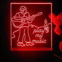 ADVPRO play my music Tabletop LED neon sign st5-j5006 - Red