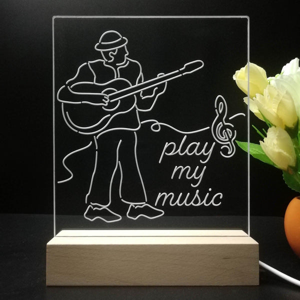 ADVPRO play my music Tabletop LED neon sign st5-j5006 - 7 Color