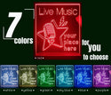ADVPRO Live Music_Your place here Tabletop LED neon sign st5-j5007