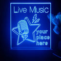 ADVPRO Live Music_Your place here Tabletop LED neon sign st5-j5007 - Blue