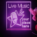 ADVPRO Live Music_Your place here Tabletop LED neon sign st5-j5007 - Purple