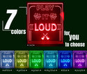 ADVPRO Play it LOUD Tabletop LED neon sign st5-j5008