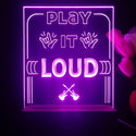 ADVPRO Play it LOUD Tabletop LED neon sign st5-j5008 - Purple