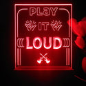 ADVPRO Play it LOUD Tabletop LED neon sign st5-j5008 - Red