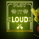 ADVPRO Play it LOUD Tabletop LED neon sign st5-j5008 - Yellow