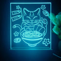 ADVPRO Japan noodle with cat Tabletop LED neon sign st5-j5011 - Sky Blue