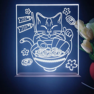 ADVPRO Japan noodle with cat Tabletop LED neon sign st5-j5011 - White
