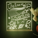 ADVPRO Life is like an adventure Tabletop LED neon sign st5-j5012 - Yellow