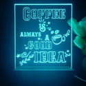 ADVPRO coffee is always a good idea Tabletop LED neon sign st5-j5013 - Sky Blue