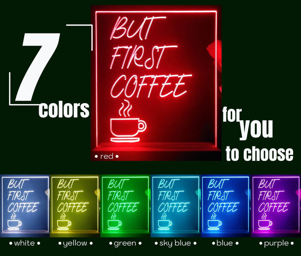 ADVPRO but first coffee Tabletop LED neon sign st5-j5014