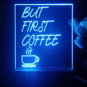 ADVPRO but first coffee Tabletop LED neon sign st5-j5014 - Blue