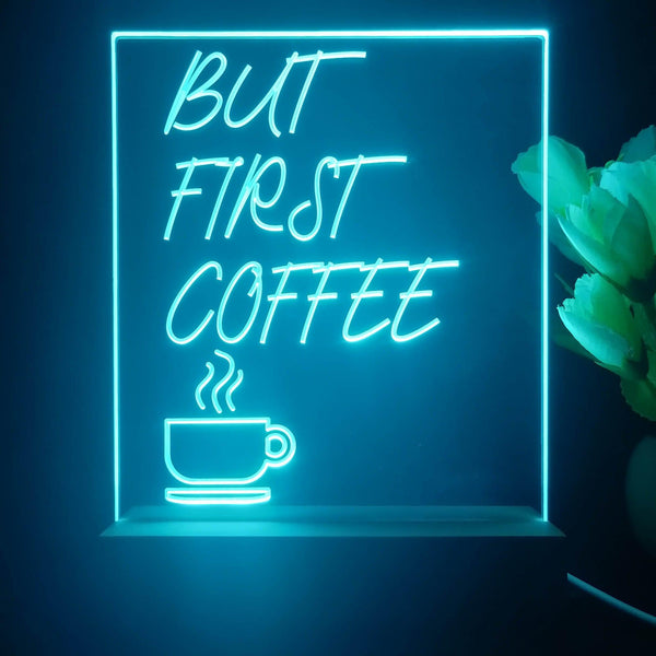 ADVPRO but first coffee Tabletop LED neon sign st5-j5014 - Sky Blue