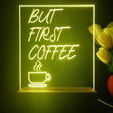 ADVPRO but first coffee Tabletop LED neon sign st5-j5014 - Yellow