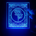 ADVPRO Decorative window with rose Tabletop LED neon sign st5-j5018 - Blue
