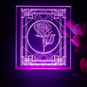 ADVPRO Decorative window with rose Tabletop LED neon sign st5-j5018 - Purple