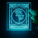 ADVPRO Decorative window with rose Tabletop LED neon sign st5-j5018 - Sky Blue