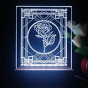 ADVPRO Decorative window with rose Tabletop LED neon sign st5-j5018 - White