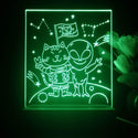 ADVPRO Space adventure _cat with alien Tabletop LED neon sign st5-j5019 - Green