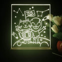 ADVPRO Space adventure _cat with alien Tabletop LED neon sign st5-j5019 - Yellow