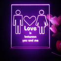 ADVPRO Love is between you and me Tabletop LED neon sign st5-j5020 - Purple