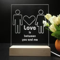 ADVPRO Love is between you and me Tabletop LED neon sign st5-j5020 - 7 Color