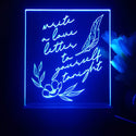ADVPRO Write a love letter to yourself tonight Tabletop LED neon sign st5-j5021 - Blue