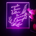 ADVPRO Write a love letter to yourself tonight Tabletop LED neon sign st5-j5021 - Purple