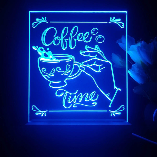 ADVPRO coffee time Tabletop LED neon sign st5-j5022 - Blue