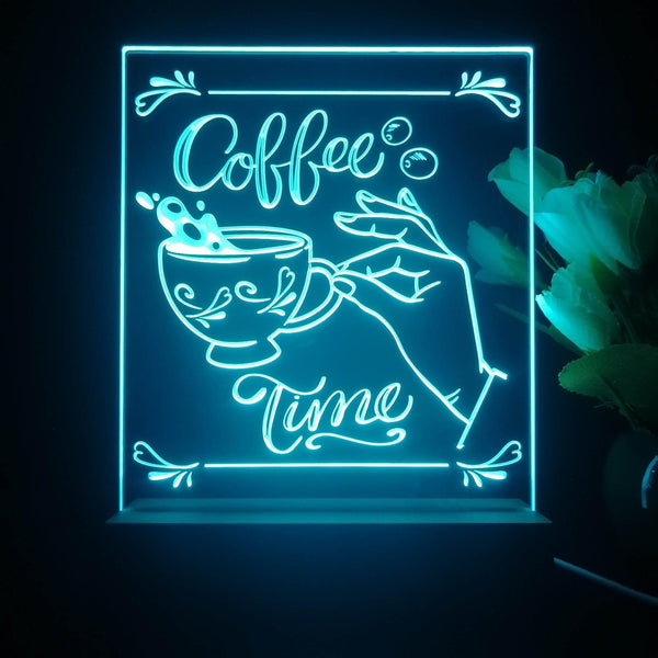 ADVPRO coffee time Tabletop LED neon sign st5-j5022 - Sky Blue