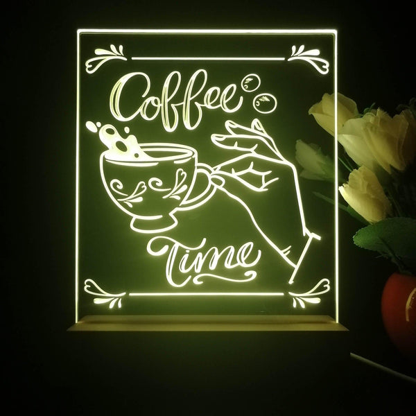ADVPRO coffee time Tabletop LED neon sign st5-j5022 - Yellow