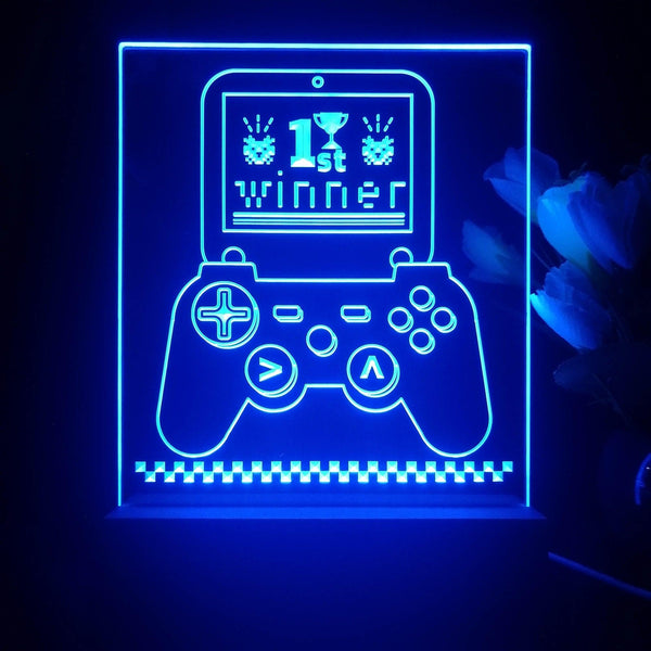 ADVPRO playing game 1st winner Tabletop LED neon sign st5-j5023 - Blue