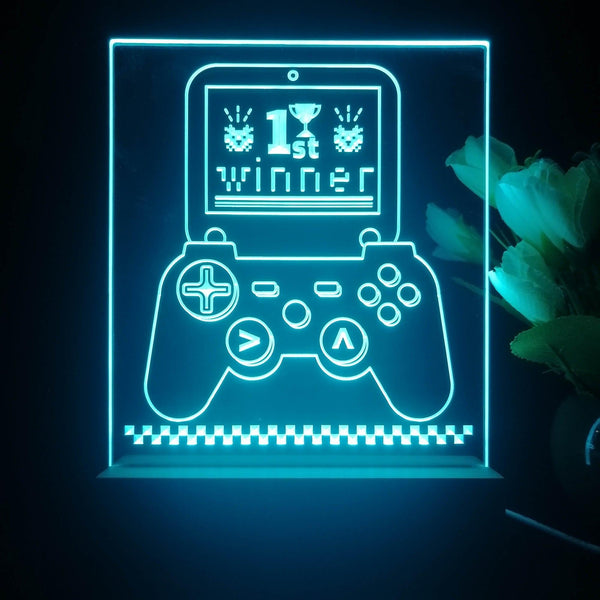 ADVPRO playing game 1st winner Tabletop LED neon sign st5-j5023 - Sky Blue