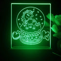 ADVPRO unicorn inside snow globe Tabletop LED neon sign st5-j5027 - Green