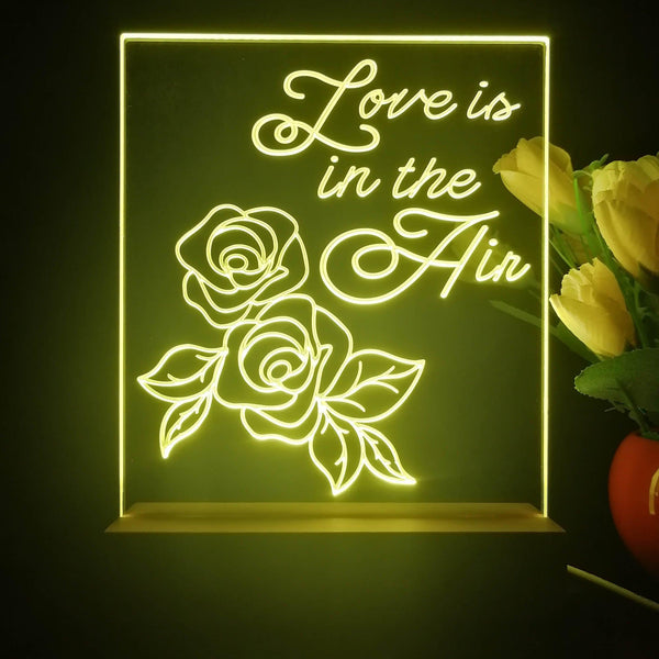 ADVPRO love in the air Tabletop LED neon sign st5-j5028 - Yellow