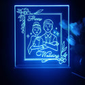 ADVPRO happy wedding Tabletop LED neon sign st5-j5029 - Blue