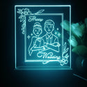 ADVPRO happy wedding Tabletop LED neon sign st5-j5029 - Sky Blue