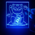 ADVPRO japan money cat Tabletop LED neon sign st5-j5031 - Blue