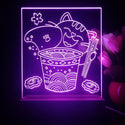 ADVPRO japan cup noodle with cat Tabletop LED neon sign st5-j5034 - Purple