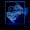 ADVPRO Skull hand healing broken heart Tabletop LED neon sign st5-j5036 - Blue